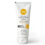 Vilvah Melt-In-Milk Sunscreen SPF 50 PA+++ | No White Cast, Water-Resistant Sunscreen | Hydrating, Lightweight, Non-Greasy | UVA & UVB Protection with Natural UV Filters & Soy Milk Extract | Unisex, For All Skin Types | 60ml